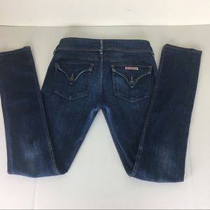 Hudson Dark Skinny Flap Picket Jeans